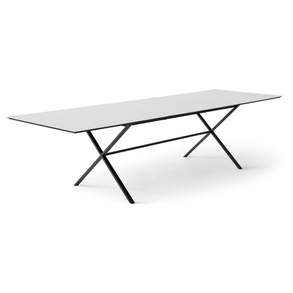 Hammel Furniture Meza Square Extendable Dining Table with Cross Metal